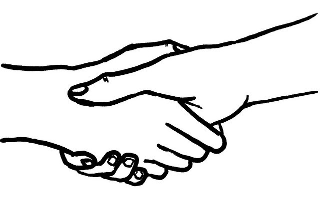 Handshake by Aidan Jones