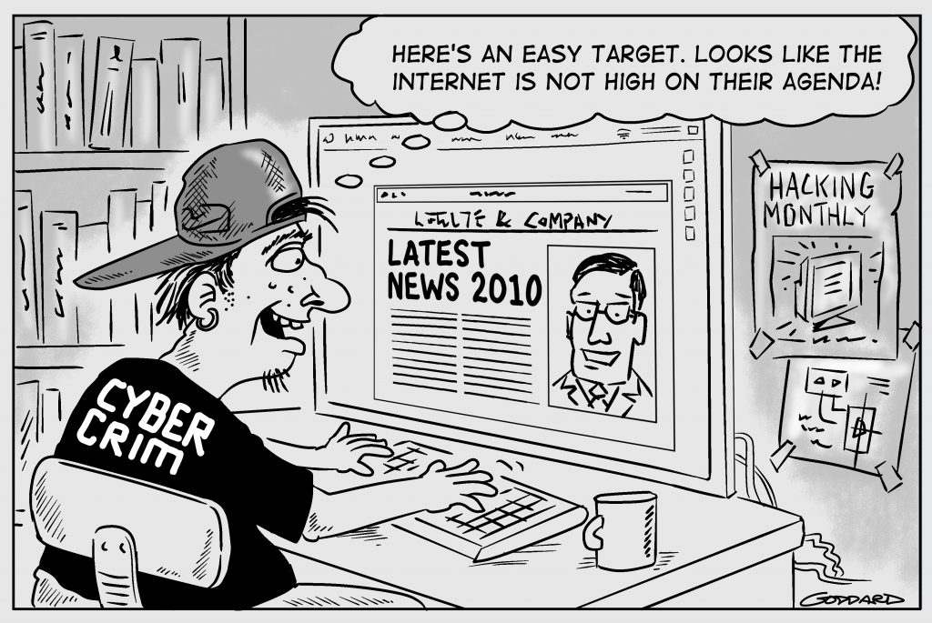 Hacker cartoon